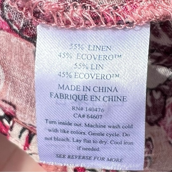 🌻NEW NWOT FAHERTY Pacifica Rose Desert Bloom Print Wrap Skirt Size Medium - Picture 9 of 9